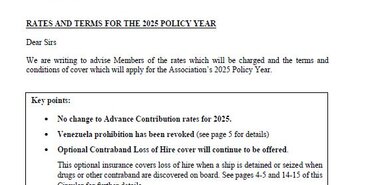 C2 2024 - Rates and Terms for the 2025 Policy Year