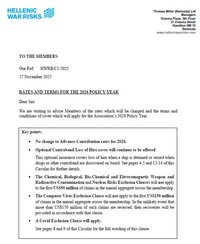 C1 2025 - Rates and Terms for the 2026 Policy Year