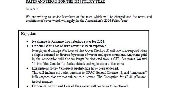 C5 2023 - Rates and Terms for the 2024 Policy Year