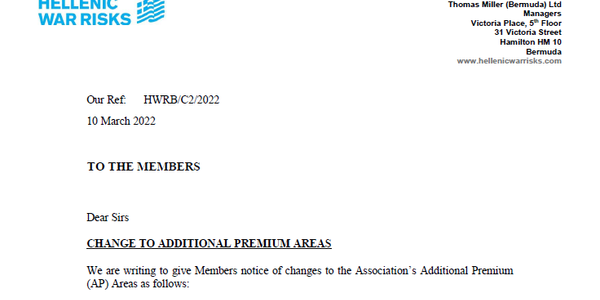 C2 2022 - Change to AP Areas - Sea of Azov, Black Sea Waters, Inland Waters of Ukraine, Belarus and Russia