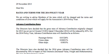 C2 2014 - Rates and Terms for the 2015 Policy Year
