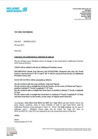 C1 2014 - Registered Address of the Association