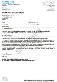 Mortgage endorsement